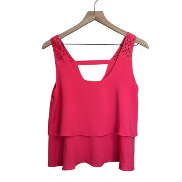 HD in Paris Tops - HD In Paris x Anthropologie Pink Tiered Crop Midi Tank Pink/Rose Size 0